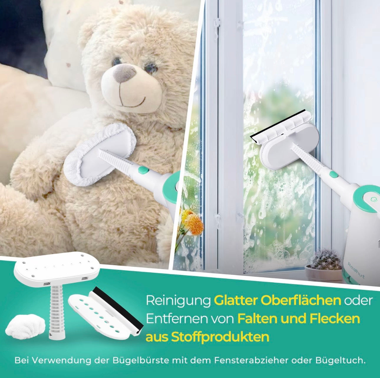 RedHut 11-in-1 Hand-Dampfreiniger