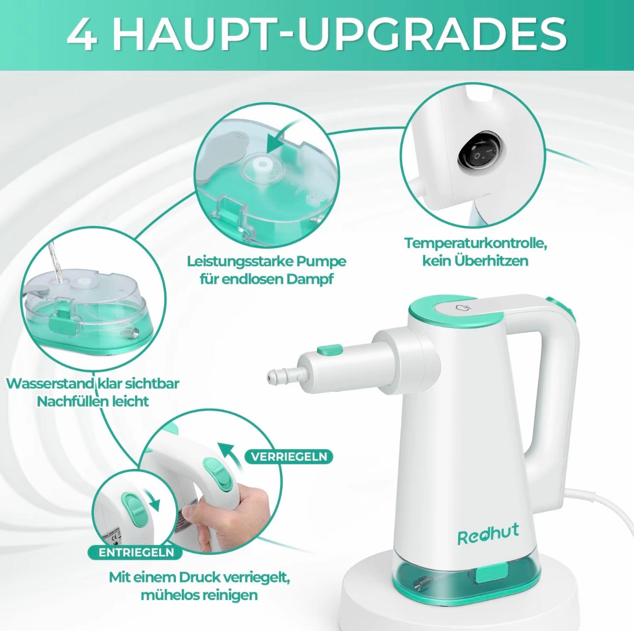 RedHut 11-in-1 Hand-Dampfreiniger